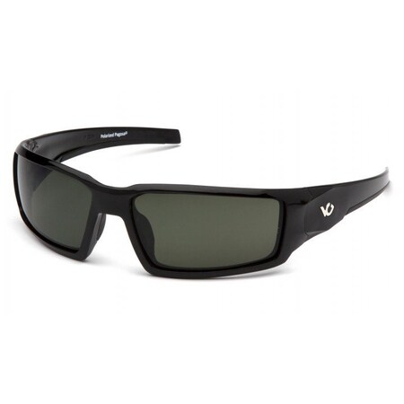 Pyramex Venture Gear - Pagosa - Black frame/Smoke green polarized lens VGSB523